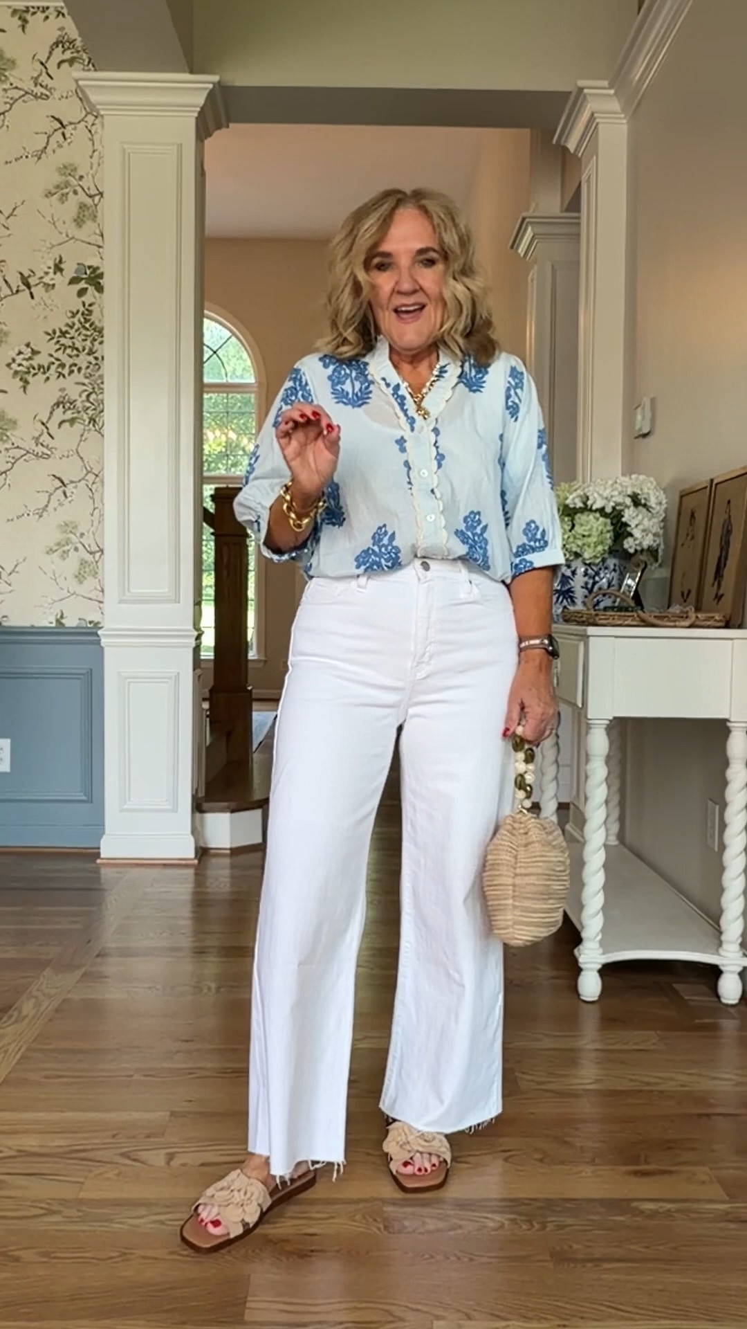15% off one order with code NANETTE15

Wearing my regular size medium in all tops and dresses 
Size 29 in jeans 

Summer blouses summer dresses white jeans

#LTKOver40 #LTKSeasonal #LTKootd