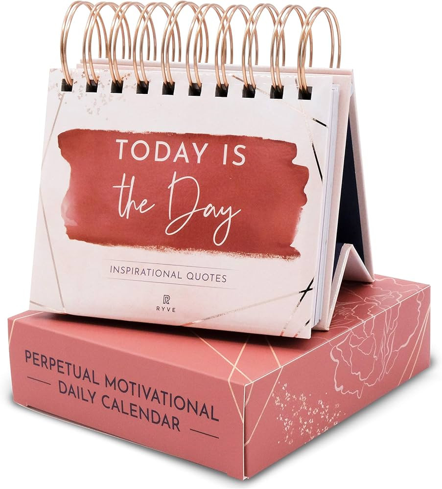 Inspirational Flip Calendar with Quotes - Desk Calendar, Motivational Desk Gifts for Women, New J... | Amazon (US)