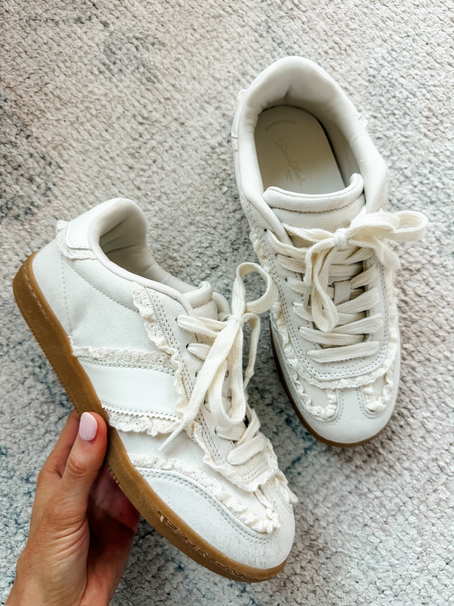 The best sneaker for spring! The ruffle detail adds such a feminine subtle touch! 

Loverly grey, spring sneakers, affordable spring shoes, Target fashion finds

#LTKSeasonal #LTKootd