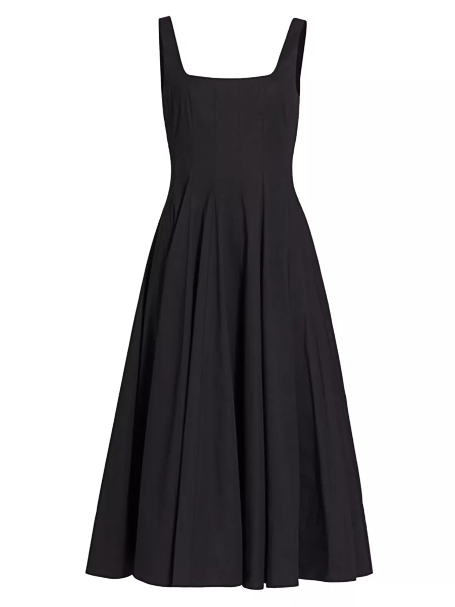 Women's Wells Cotton Poplin A-Line Midi-Dress - Amethyst - Size 14 | Saks Fifth Avenue