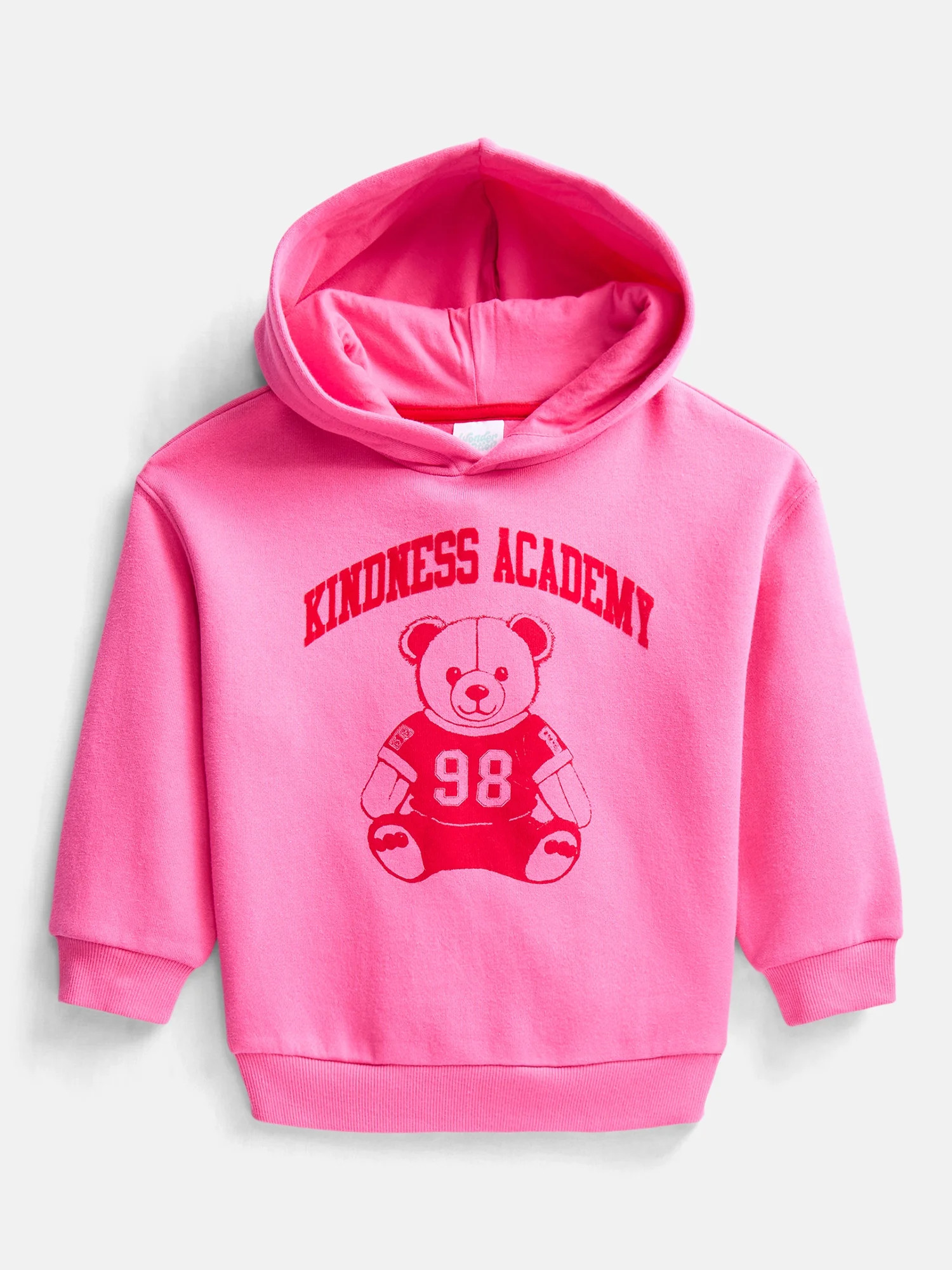 Wonder Nation Toddler Girls Graphic Hoodie with Long Sleeves, Sizes 12M-5T | Walmart (US)