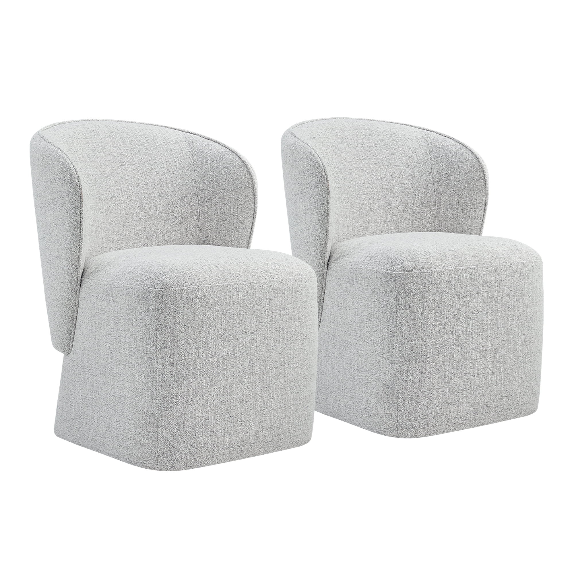 CHITA Morden Upholstered Dining Room Set of 2, Fabric Wrap-round Armless Chairs for Kitchen Dinin... | Walmart (US)