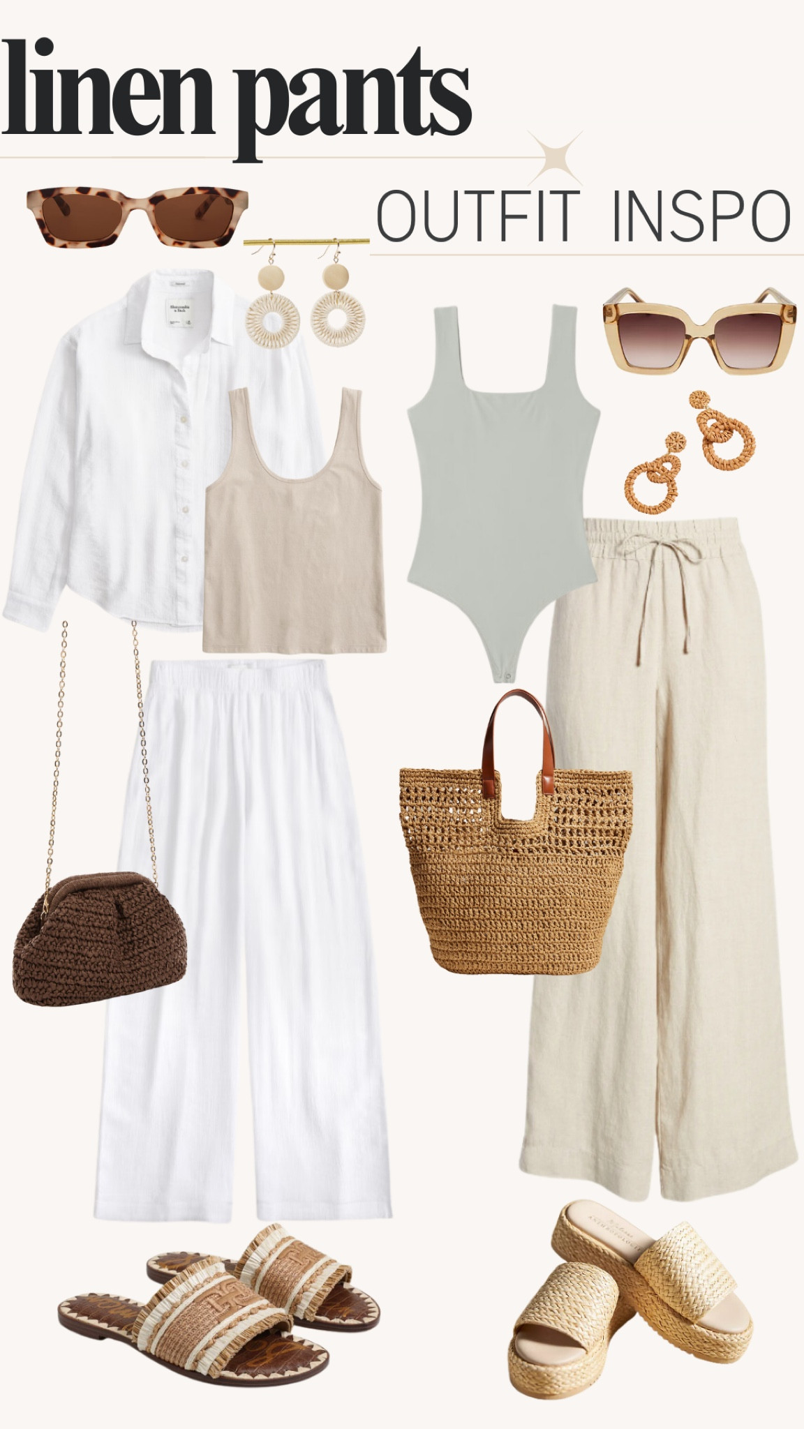 Linen outfit indoor, linen plants, neutral fashion, body suit, sandals. Summer fashion, bags, jewelry, sunglasses 

#LTKStyleTip #LTKShoeCrush #LTKFindsUnder100