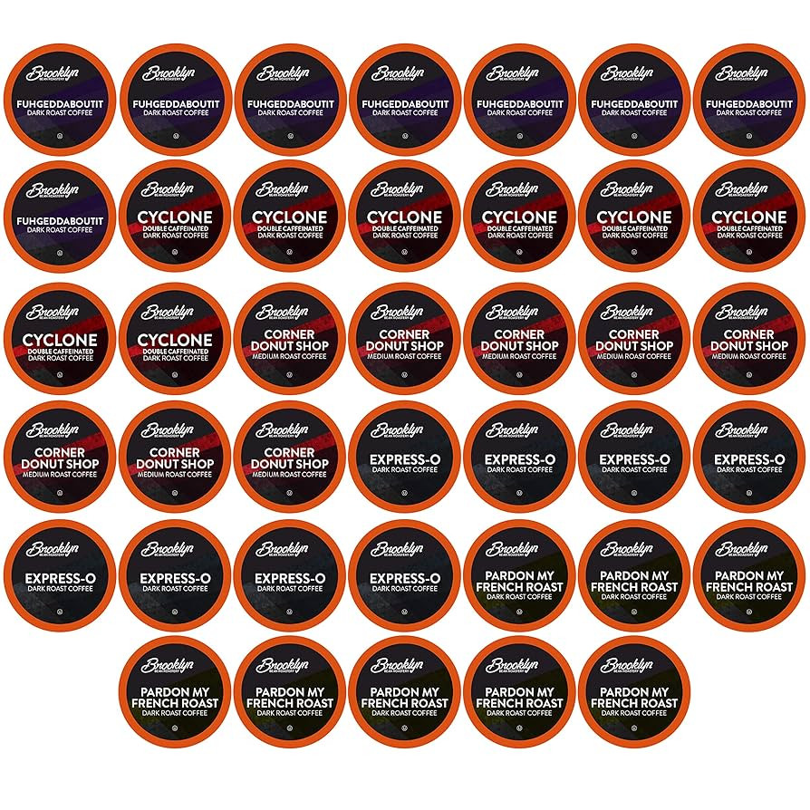 Brooklyn Beans Coffee Pods, Bold Gourmet Variety Pack - Compatible with Keurig 2.0 K Cup Brewers,... | Amazon (US)