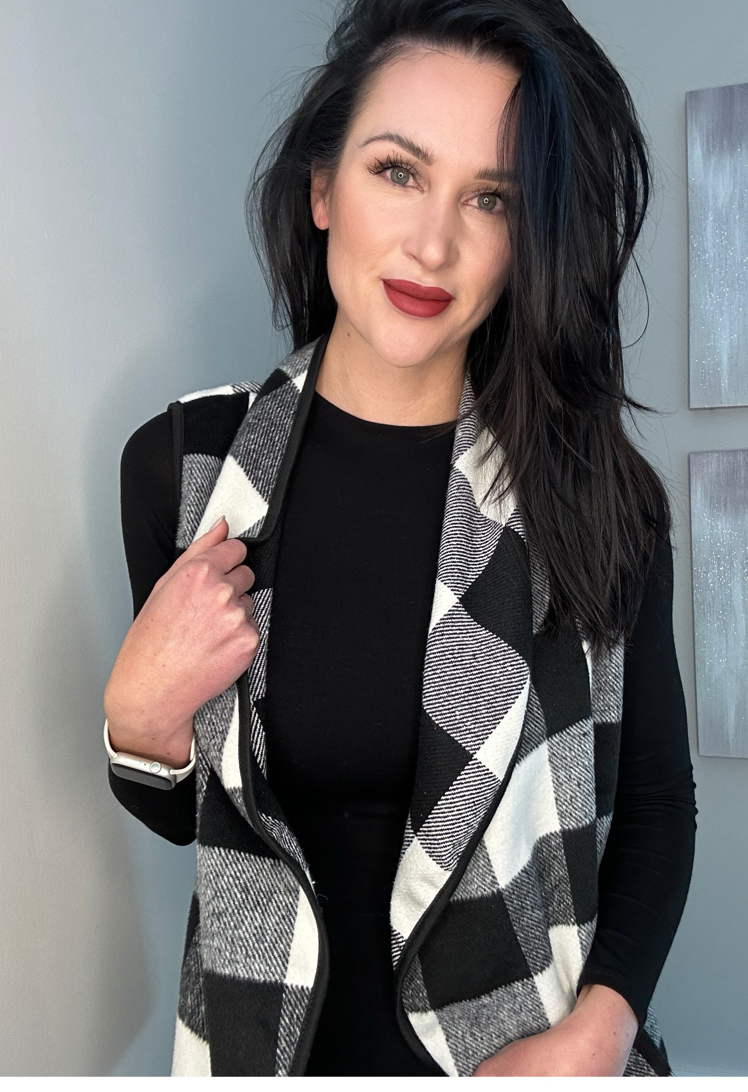 Christmas 2023, holiday style, amazon find, naked wardrobe dress, schutz shoes, black and white buffalo plaid, holiday outfit 

#LTKbeauty #LTKHoliday #LTKSeasonal