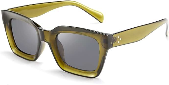FEISEDY Classic Women Sunglasses Fashion Thick Square Frame UV400 B2471 | Amazon (US)