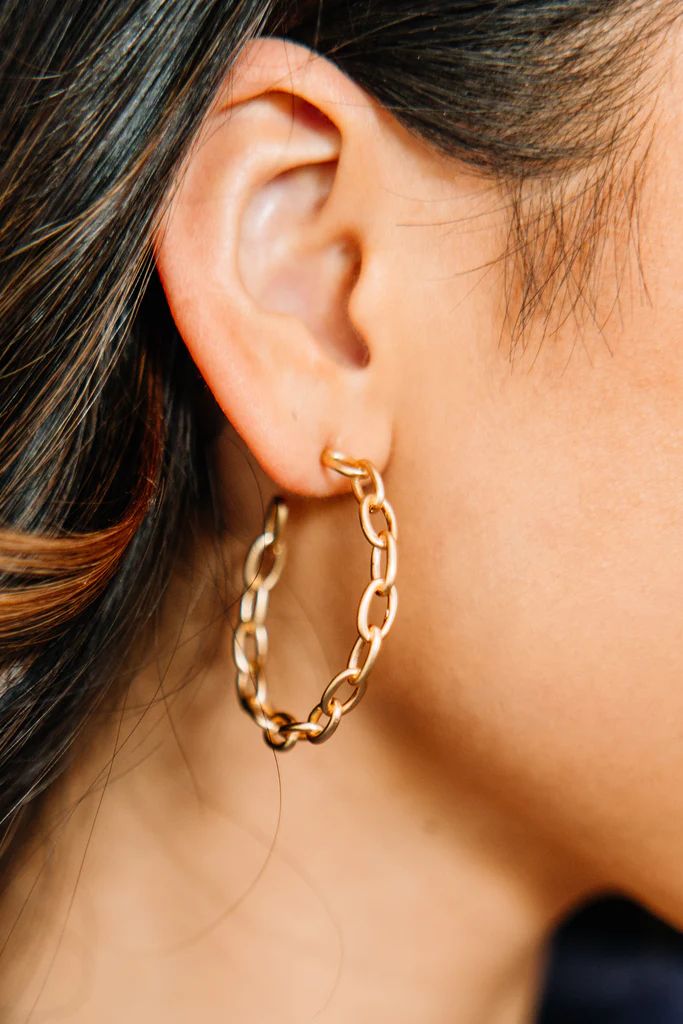 No Worries Gold Earrings | The Mint Julep Boutique