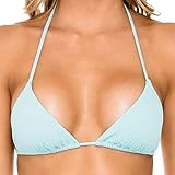 Luli Fama womens Triangle Bikini Top, Acuario, Medium US | Amazon (US)
