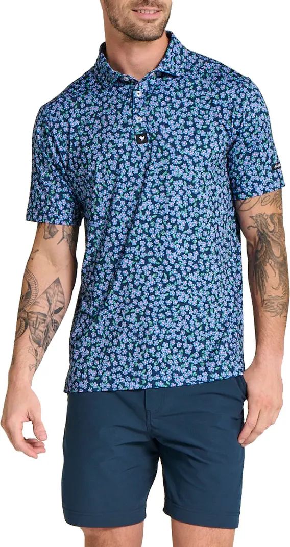 Lily Lilac Floral Performance Golf Polo | Nordstrom