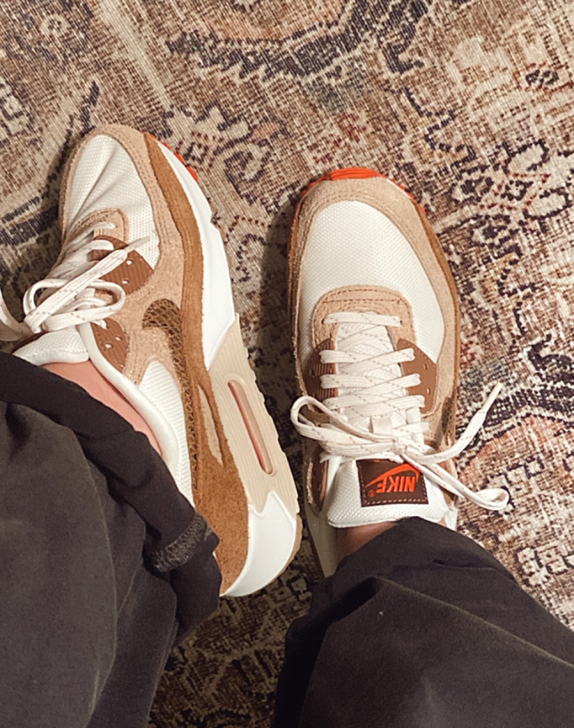 Shoe envy with these throwback Nike air max 90 SE. loving the aesthetic neutral look with the snakeskin. Look way cute with my Free People Hot Shot Onesie too! 

#LTKstyletip #LTKshoecrush #LTKsalealert