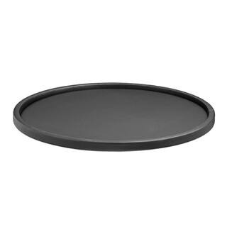 Kraftware Contempo 14 in. Round Serving Tray in Black-51832 - The Home Depot | The Home Depot