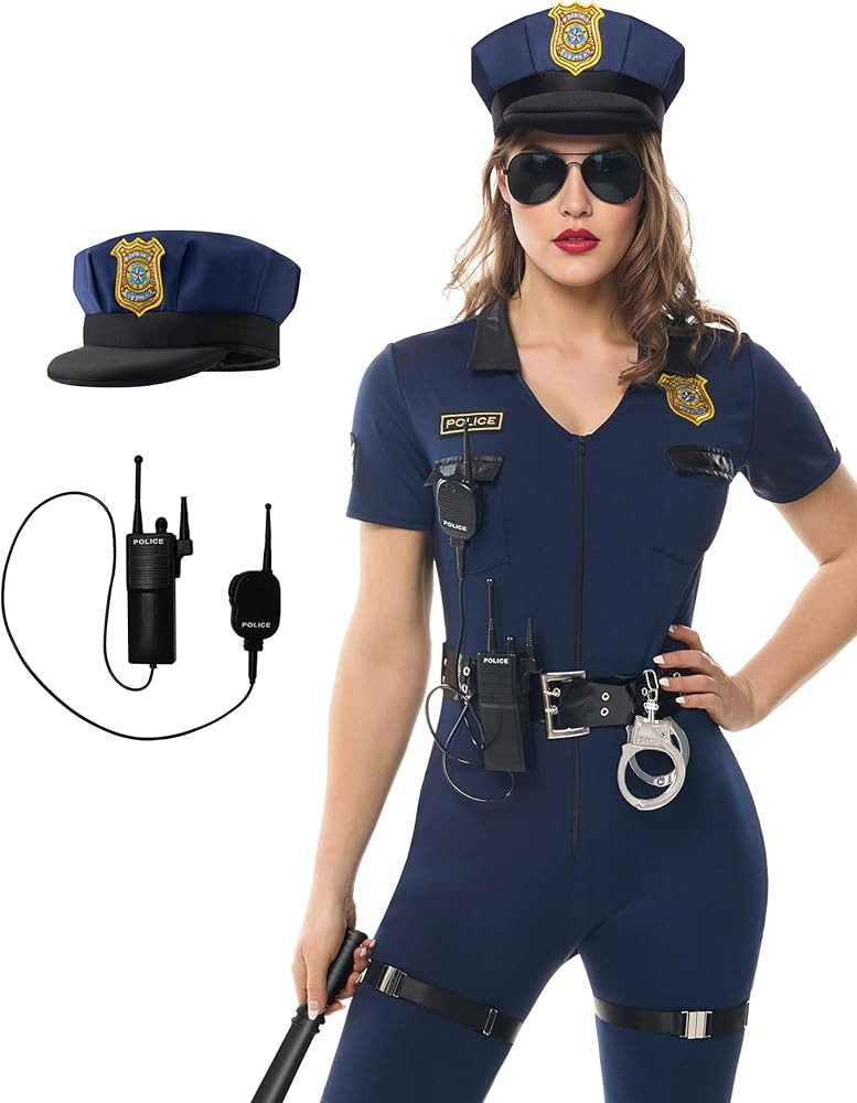 Spooktacular Creations Women Police Costume, Halloween Cop Costume Women for Adult Halloween Cosp... | Amazon (CA)