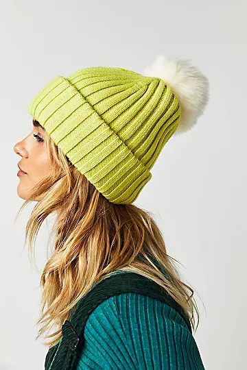 Vortex Rib Pom Beanie | Free People (Global - UK&FR Excluded)