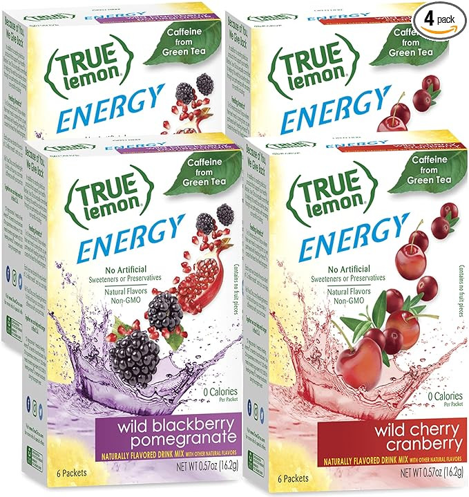 True Lemon Energy Variety Pack, 6 ct - 4 pack | Amazon (US)