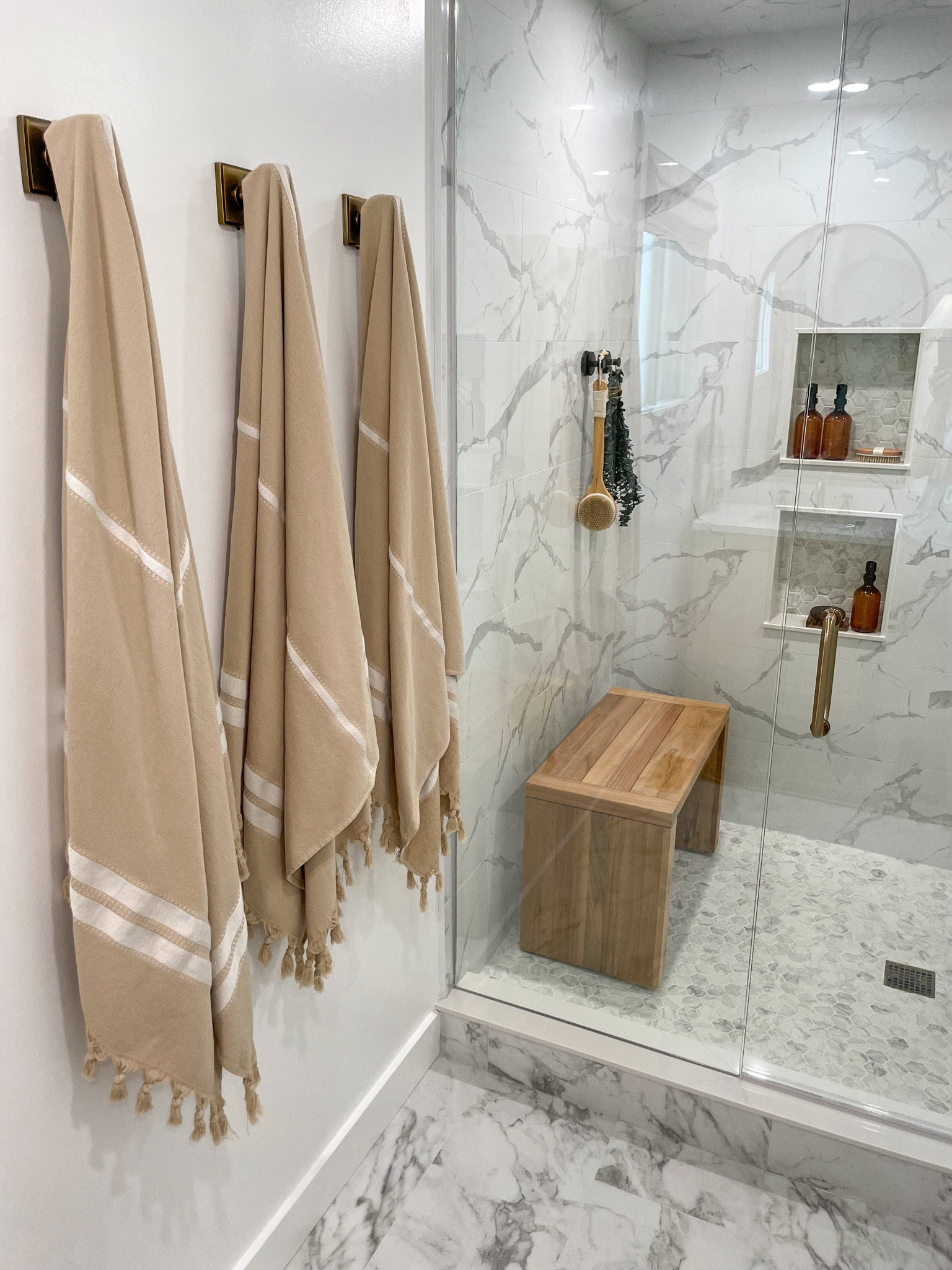 Shop my beautiful team shower bench!

Bathroom finds, shower bench, teak, neutral home, master bathroom, walk in shower, primary bathroom find, shower decor

#LTKstyletip #LTKhome