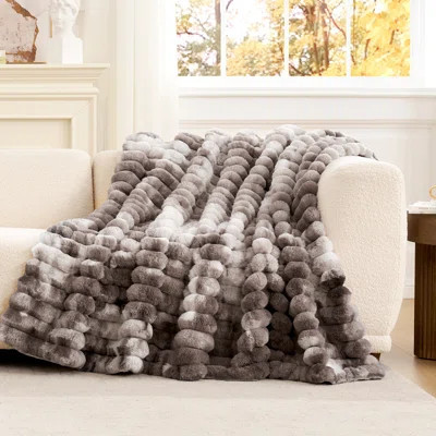 Soft Faux Fur Blanket Cozy Plush Throw For Sofa Couch, Bedroom, Living Room | Wayfair North America