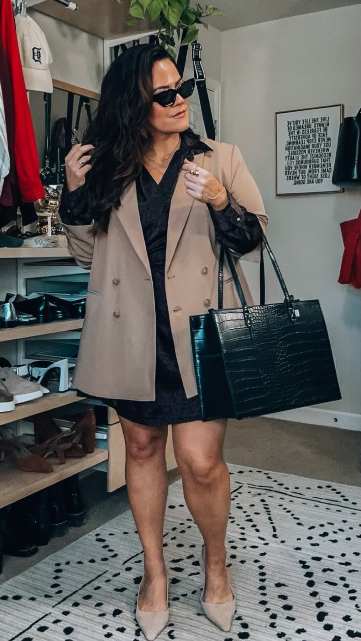 Tan Blazer - Black Tote - Heels - Wrap Dress - Sunglasses
@walmart #WalmartFashion #WalmartPartner

#LTKmidsize #LTKstyletip #LTKSeasonal