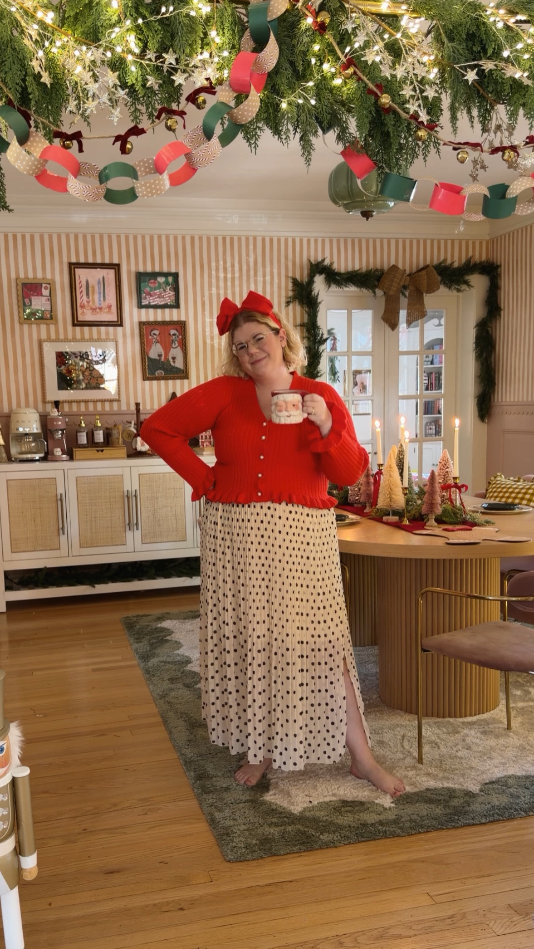 Dining room makeover! The paint color I used is Castilian pink by @behr 