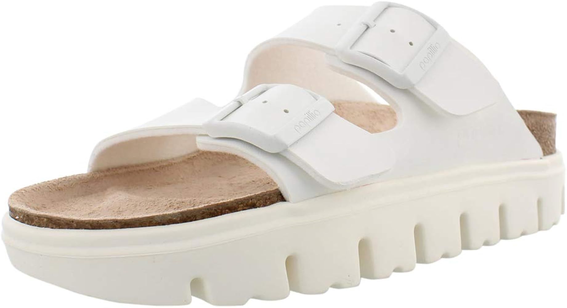 Birkenstock Women's Arizona Platform White Birkoflor 41 N | Amazon (US)