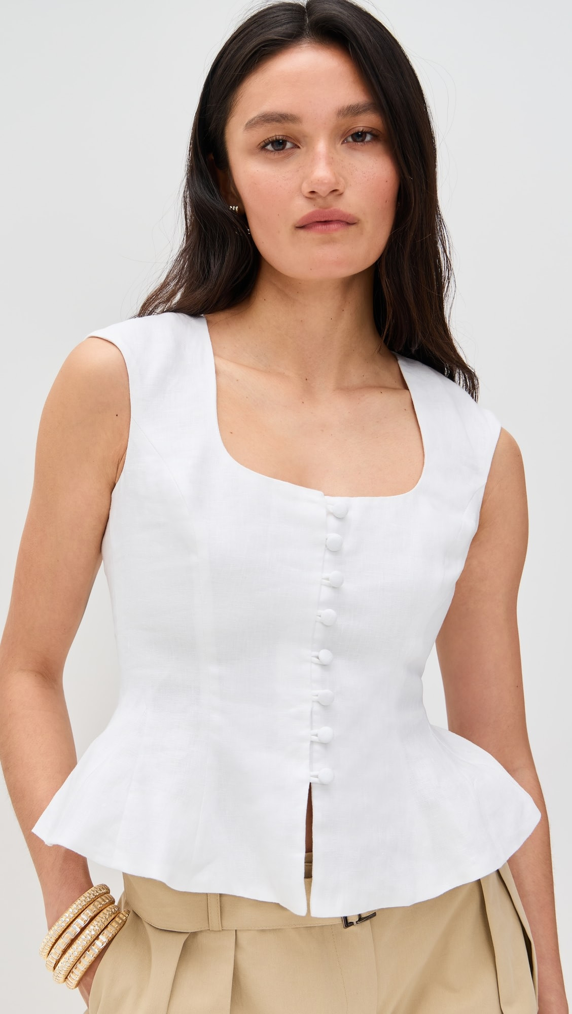 Reformation Paolina Linen Top | Shopbop | Shopbop