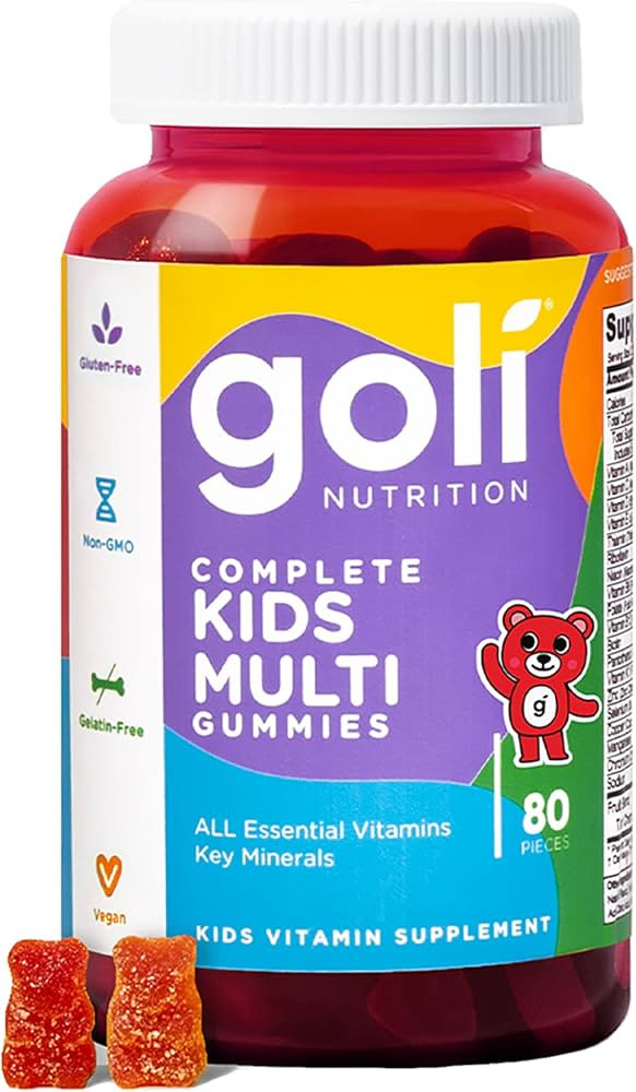 Goli Kids Multivitamin Gummy - 80 Count - All 13 Essential Vitamins & Key Minerals - Kosher, Glut... | Amazon (US)