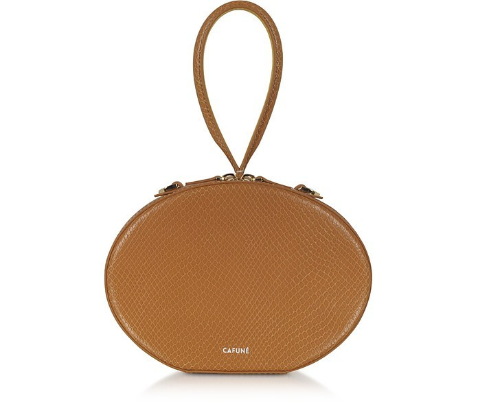 Cafuné Caramel Leather Egg Bag | Forzieri EU