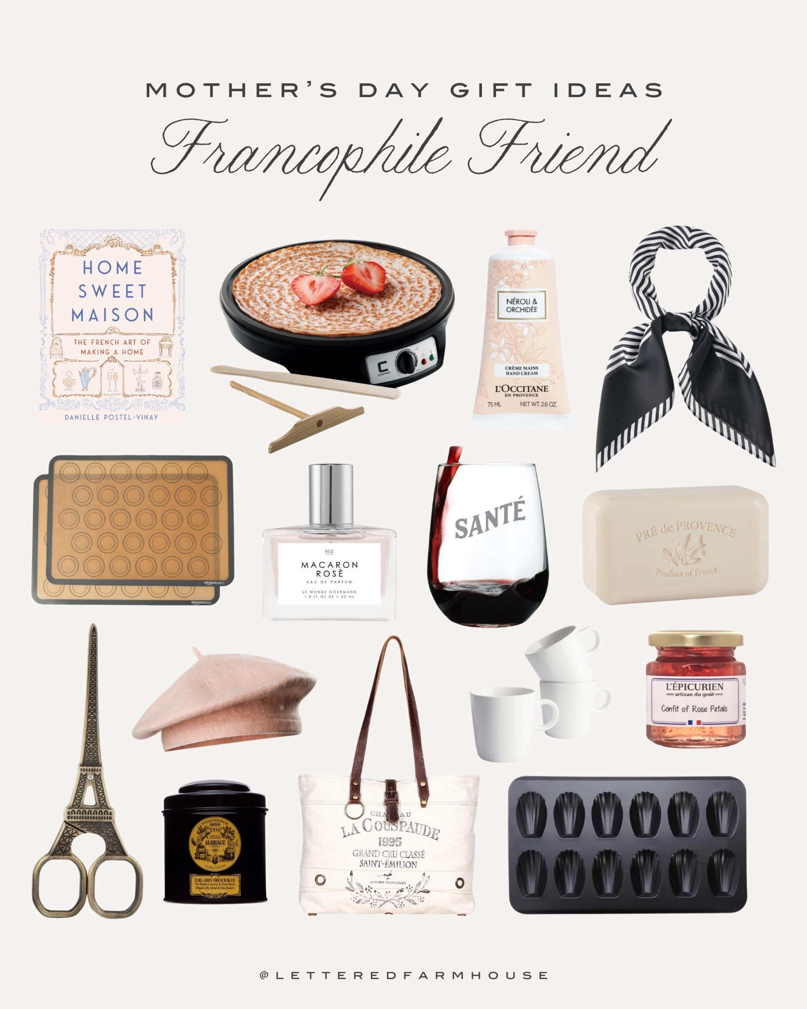 Gifts for the Francophile: Amazon Roundup for French-Inspired Bliss!

Indulge the Francophile in your life with these exquisite finds from Amazon! From luxurious French soap and lotion sets to macaron baking mats and Eiffel Tower scissors, elevate their everyday with a touch of Parisian charm. Sip espresso in style and explore our collection now and delight your loved one with the essence of France!

Gifts for the Francophile in your life! Parisian gifts, French gifts, gifts for mom, gifts for her, gifts for friend, gift for wife, gift for sister, Mother’s Day gift ideas #founditonamazon



#LTKfoodie #LTKTravel #LTKHome