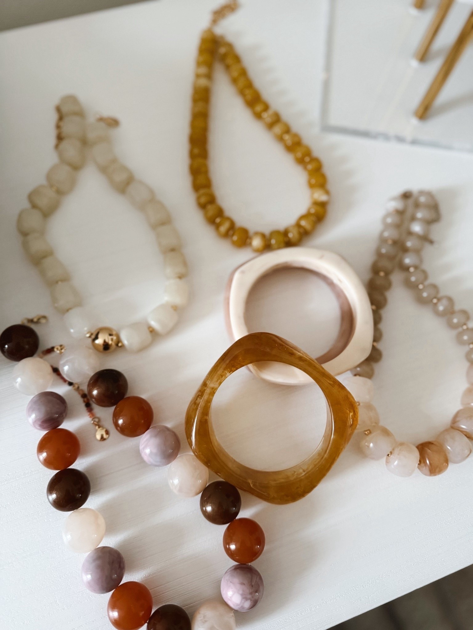 Most worn accessories from spring break ☀️✨
What I had on repeat and honestly such a hit every time 🤍
If you add anything this season… make it bangles or a fun necklace 💫

spring accessories. gold bangles. statement necklace. vacation style. everyday jewelry. summer accessories

#LTKSaleAlert #LTKSeasonal