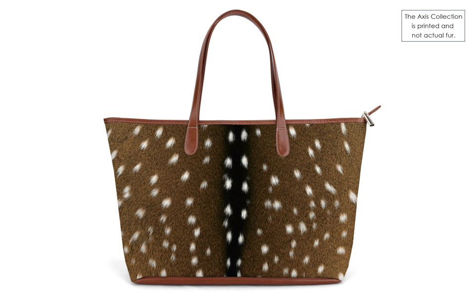 St. Anne Zippered Tote - Leather Patch | Barrington Gifts