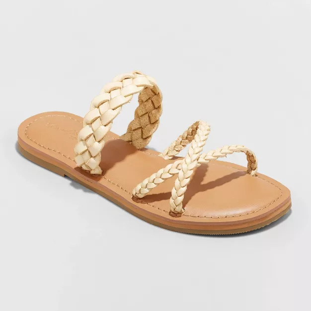 Women's Hilda Braided Strappy Footbed Sandals - Universal Thread™ | Target