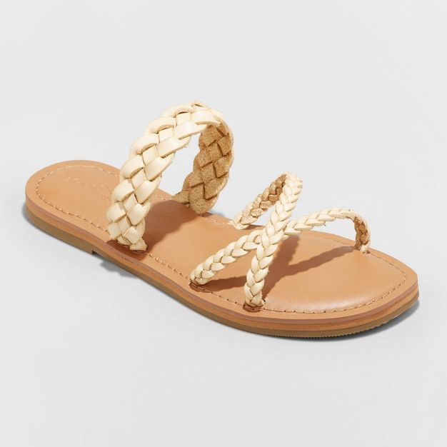 Women's Hilda Braided Strappy Footbed Sandals - Universal Thread™ | Target