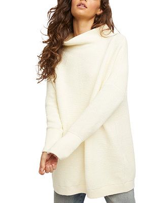 Free People Ottoman Ribbed Tunic Sweater & Reviews - Sweaters - Women - Macy's | Macys (US)