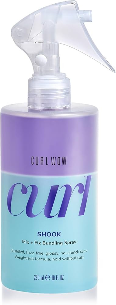 COLOR WOW Curl Wow Shook Mix + Fix Bundling Spray – Shake-to-activate spray combines powerful h... | Amazon (US)