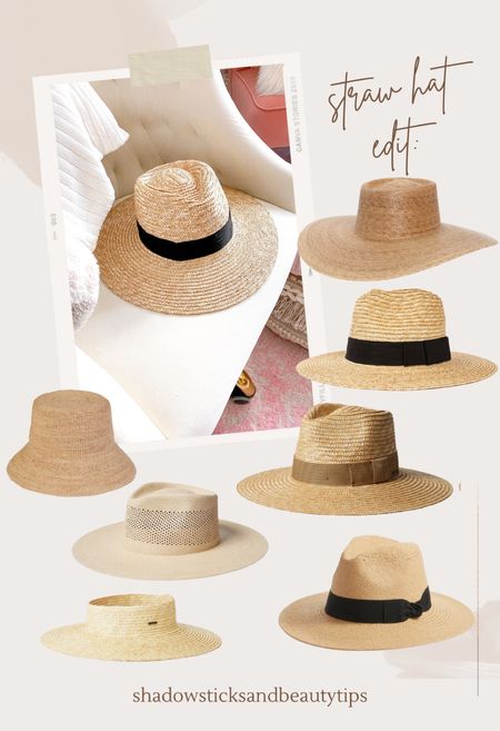 Straw hats for summer 

#LTKStyleTip #LTKSwim #LTKSeasonal