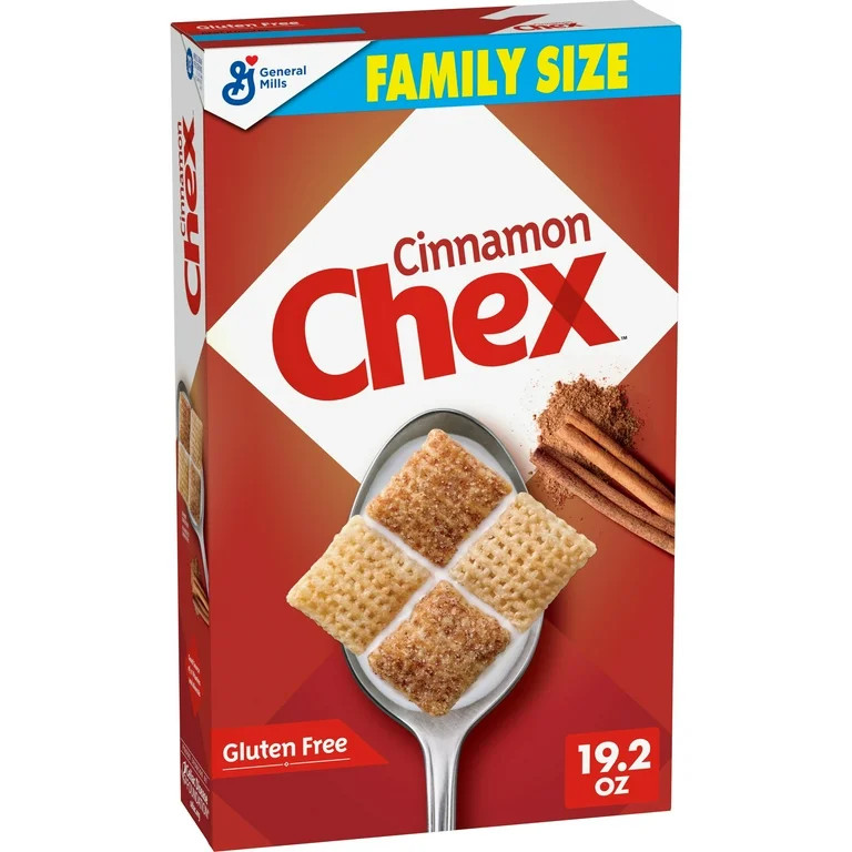 Cinnamon Chex Breakfast Cereal, Homemade Chex Mix Ingredient, Family Size, 19.2 oz | Walmart (US)