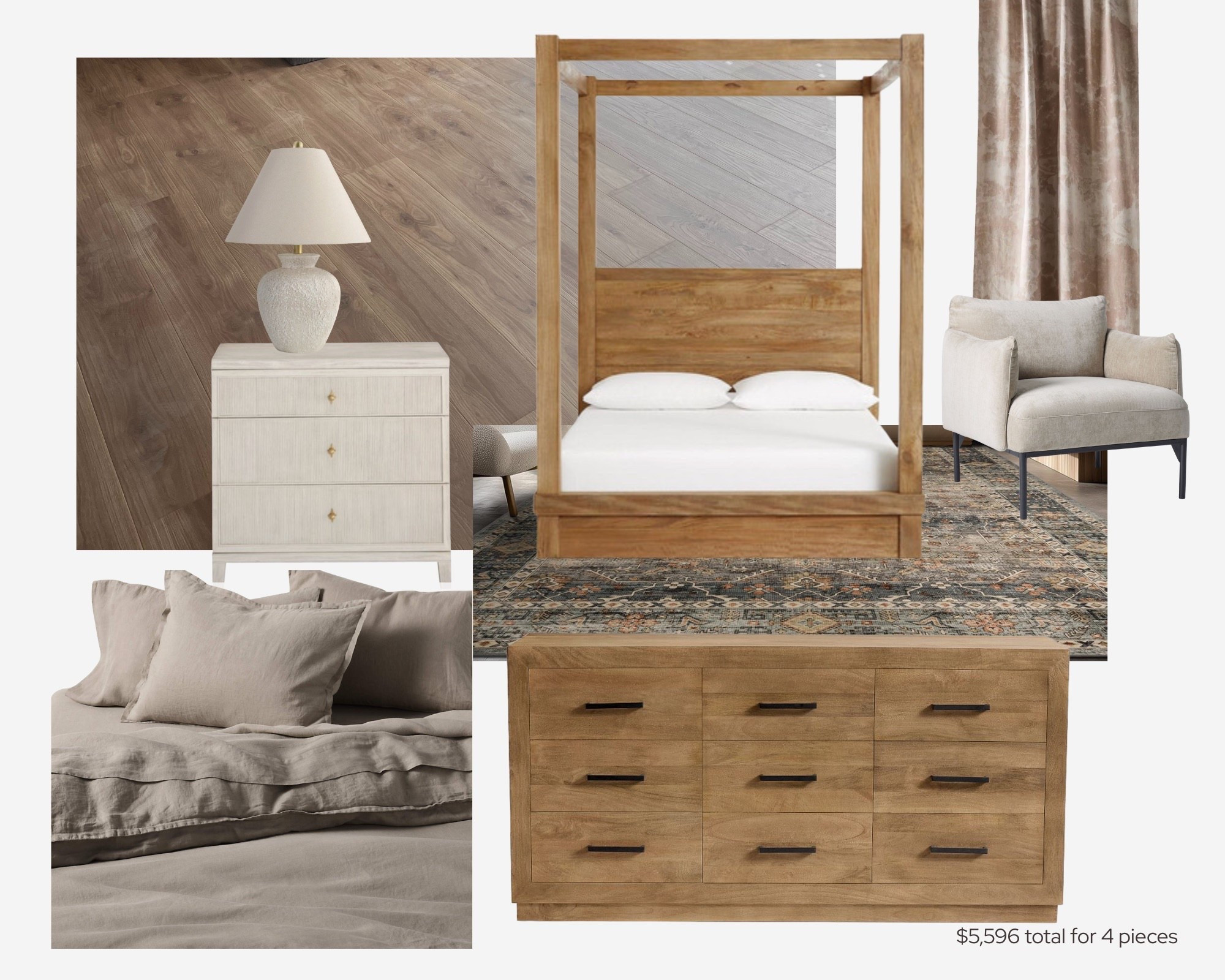 I was helping a friend work on designing her remodeled bedroom and this is one of the sets from pottery barn that I chose in addition to a side table from Ballard designs and a chair and drapes from Anthropologie. 
I’ll link everything here if you’re looking for a subtle modern bedroom vibe and a canopy bed in a neutral color.

 #NeutralBedroom 

#LTKHome