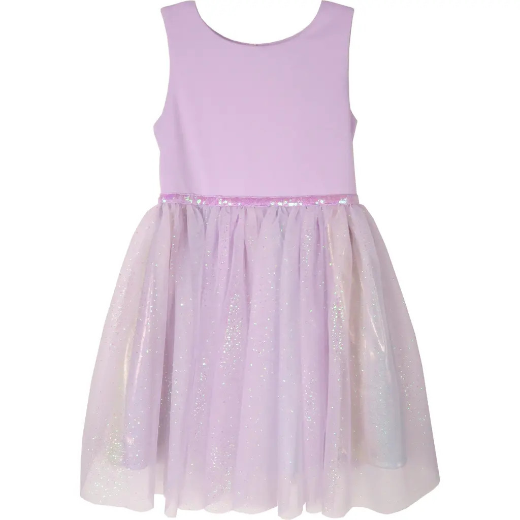 Zunie Kids' Sequin Glitter Dress in Lilac at Nordstrom, Size 7 | Nordstrom