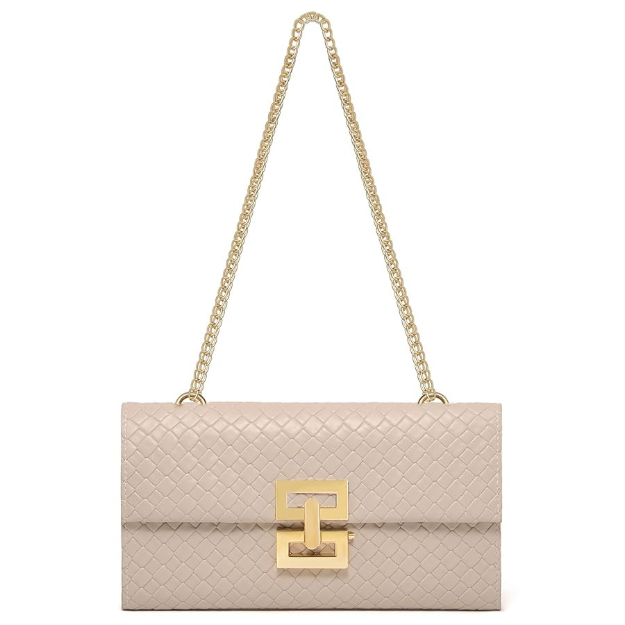 Clutch Handbag for Women, Woven Shoulder Crossbody Bag Evening Purse for Prom, Cocktail, and Wedd... | Amazon (US)