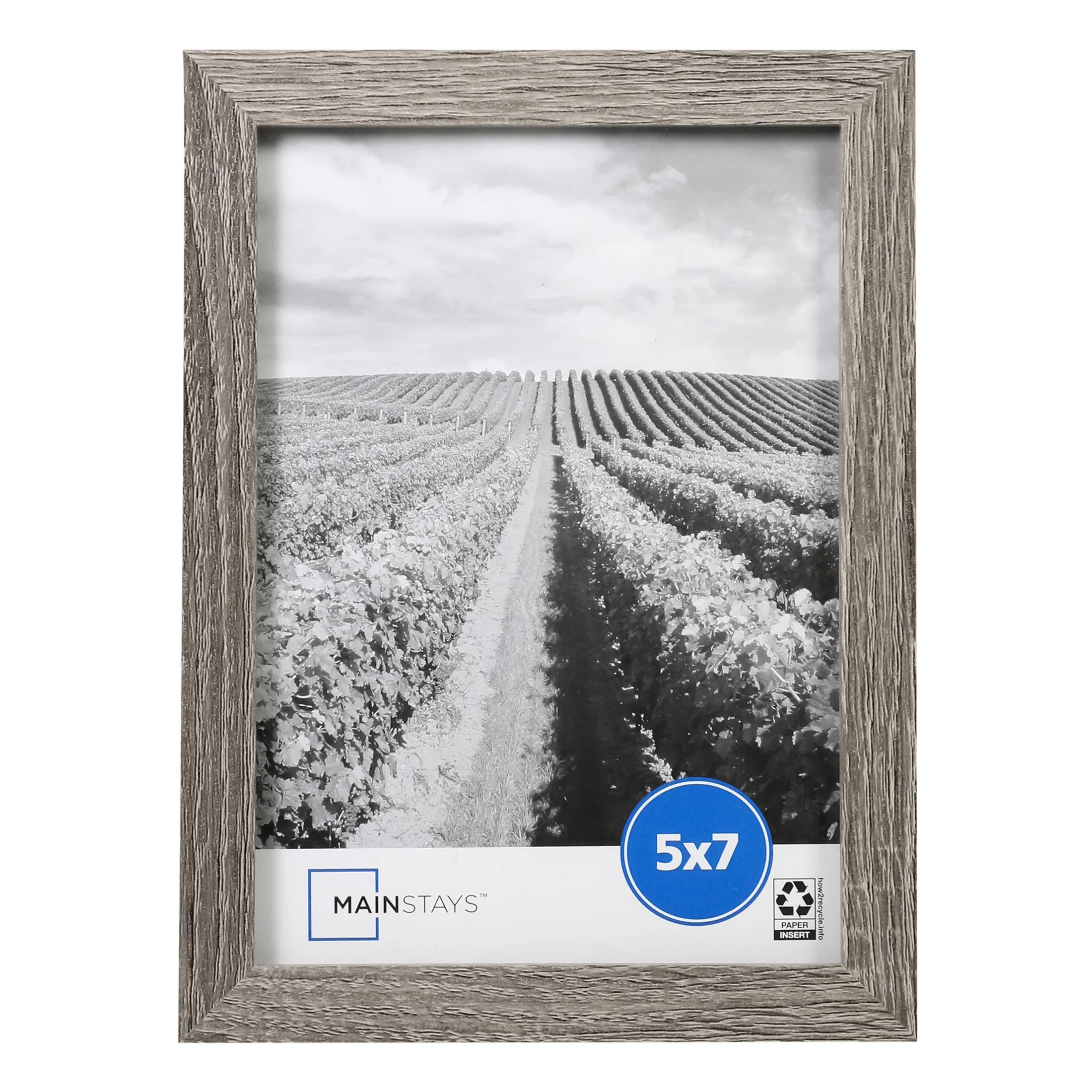 Mainstays 5x7 Rustic Picture Frame, Wall or Tabletop Display, Horizontal or Vertical Use | Walmart (US)
