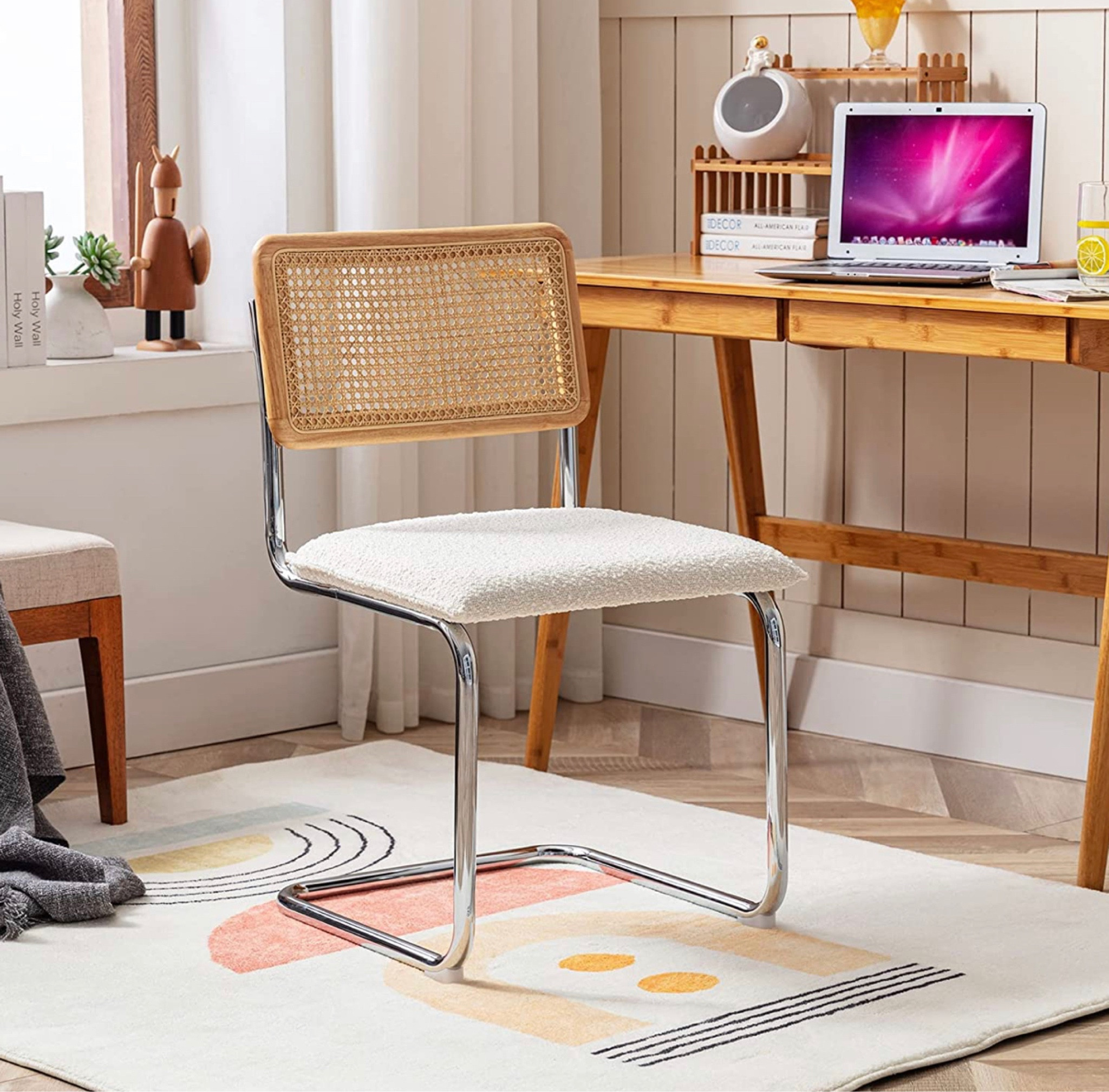 Armless mesh back cane chairs in a set of 2. Perfect for your kitchen table, your desk, and more. 
#chairs #home #furniture #diningchairs #kitchenchairs #deskchairs #amazon #amazonfurniture #amazonfinds #livschreiber

#LTKfamily #LTKhome #LTKSeasonal