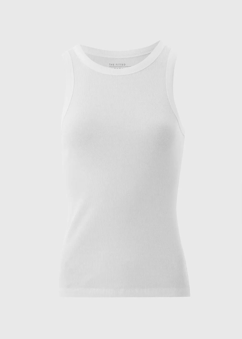White High Neck Ribbed Vest - Size 18 | Matalan (UK)