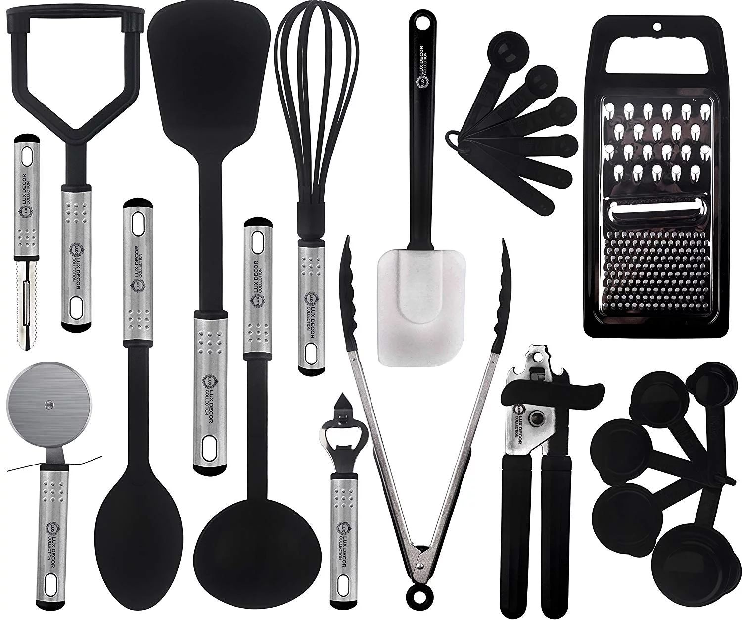 Cooking Utensils Set-Kitchen Accessories, Nylon Cookware Set-Kitchen Gadget Tools of Black 23 Pie... | Walmart (US)