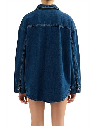 Organic Denim Overshirt | David Jones (Australia & New Zealand)