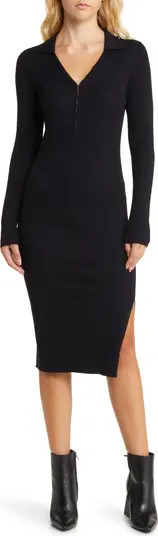 Milla Long Sleeve Body-Con Rib Sweater Dress | Nordstrom