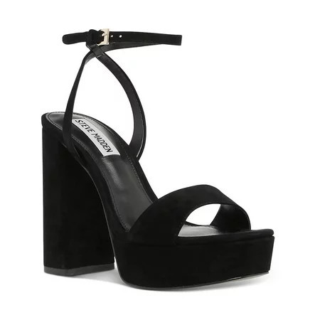Steve Madden Women s Lessa Open Toe Block Heel Platform Sandal | Walmart (US)