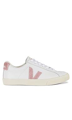 Veja Esplar Sneaker in Extra White & Babe from Revolve.com | Revolve Clothing (Global)