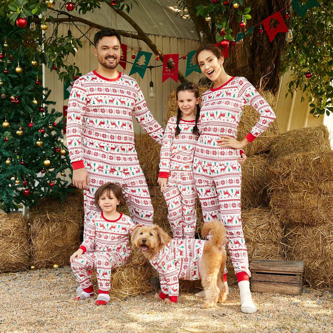 Mosaic Christmas Family Matching YOU SERIOUS CLARK Plaid Pajamas for Dad - Mom - Kids- Baby (Flame Resistant)
