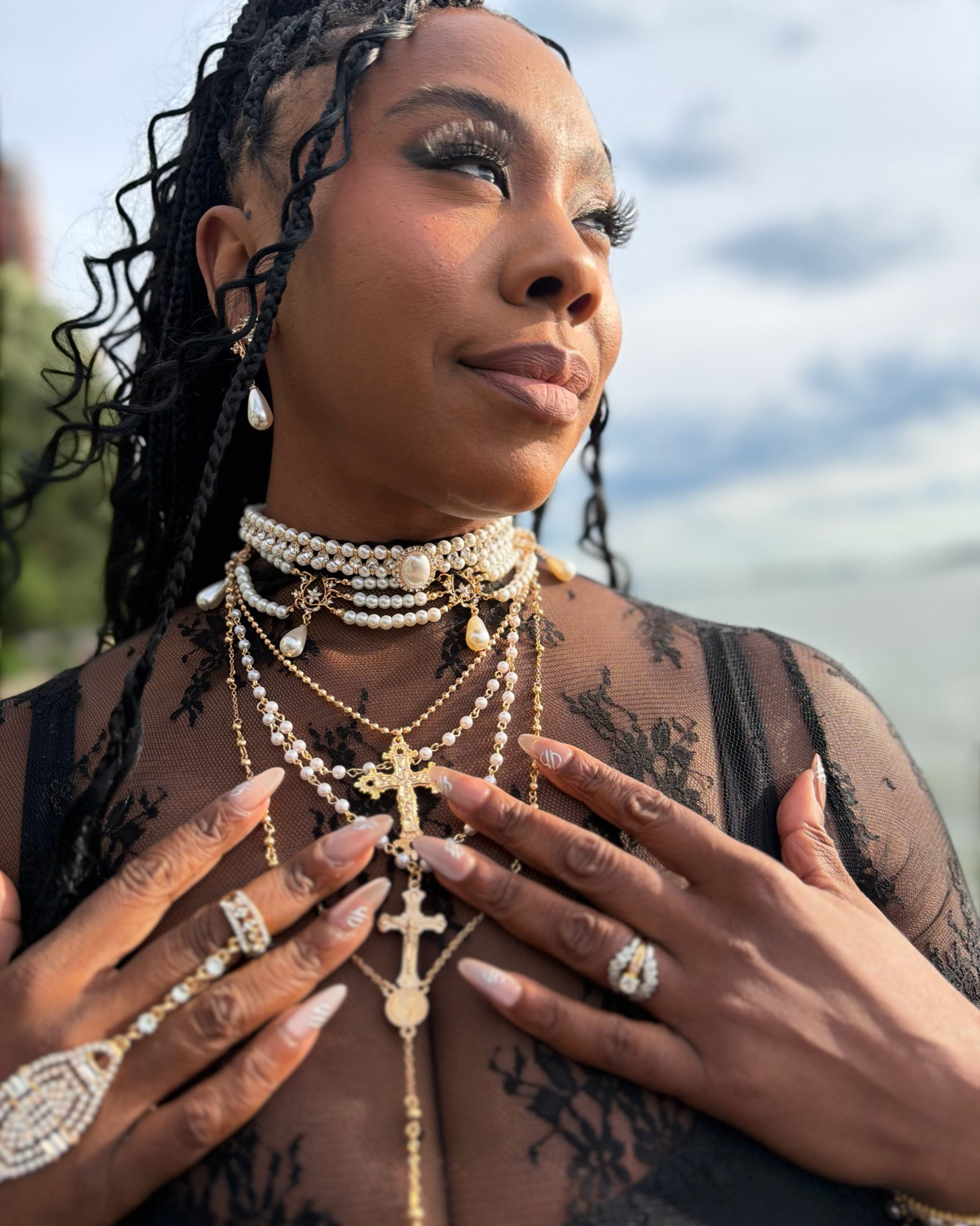 Pearl and gold jewelry to dress up any look!

#LTKootd #LTKWedding