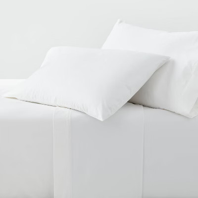 Queen 800 Thread Count 4pc Hotel Collection Sheet Set Single Baratta White - Threshold™ | Target