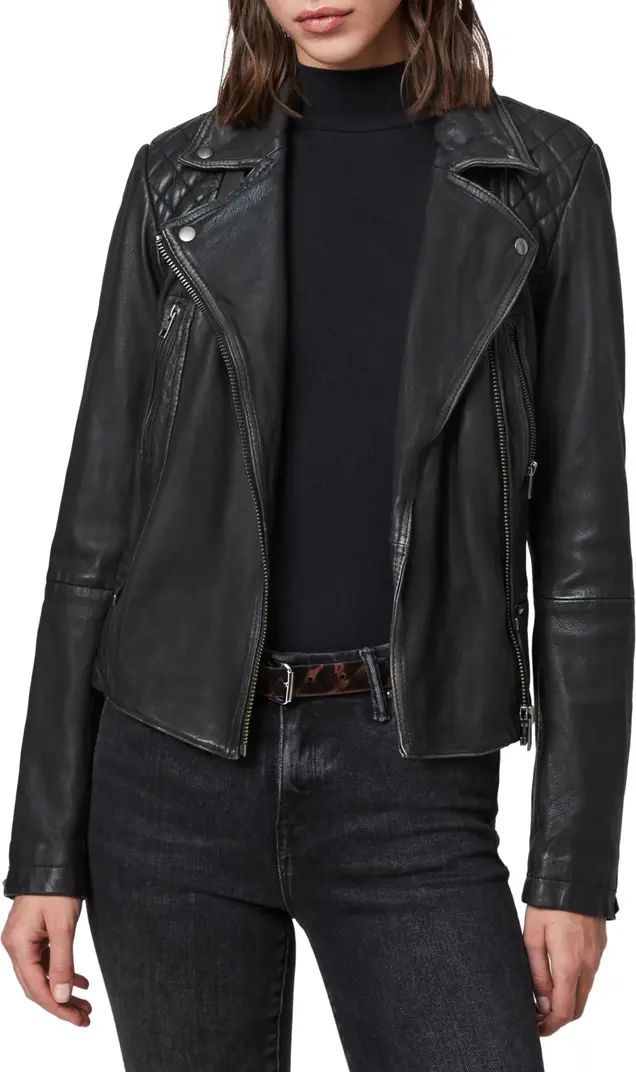 Cargo Leather Biker Jacket | Nordstrom